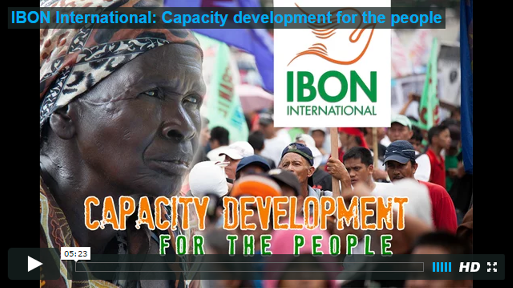 You are currently viewing IBON International: Capacity development for the people